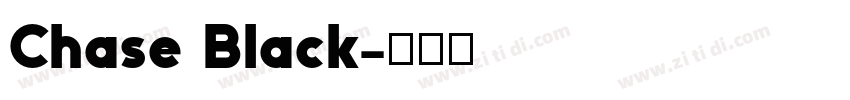 Chase Black字体转换